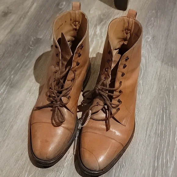 NIB Gucci GG Lace-Up Boots 9 US 9.5 Brown Leather Yellow Insert Side Zip $1600 Gucci | Shoes | Gucci Leather Laceup Mountain Boots Mens 95  main image 2
